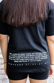God's Daughter Black Shirt & Short Set
